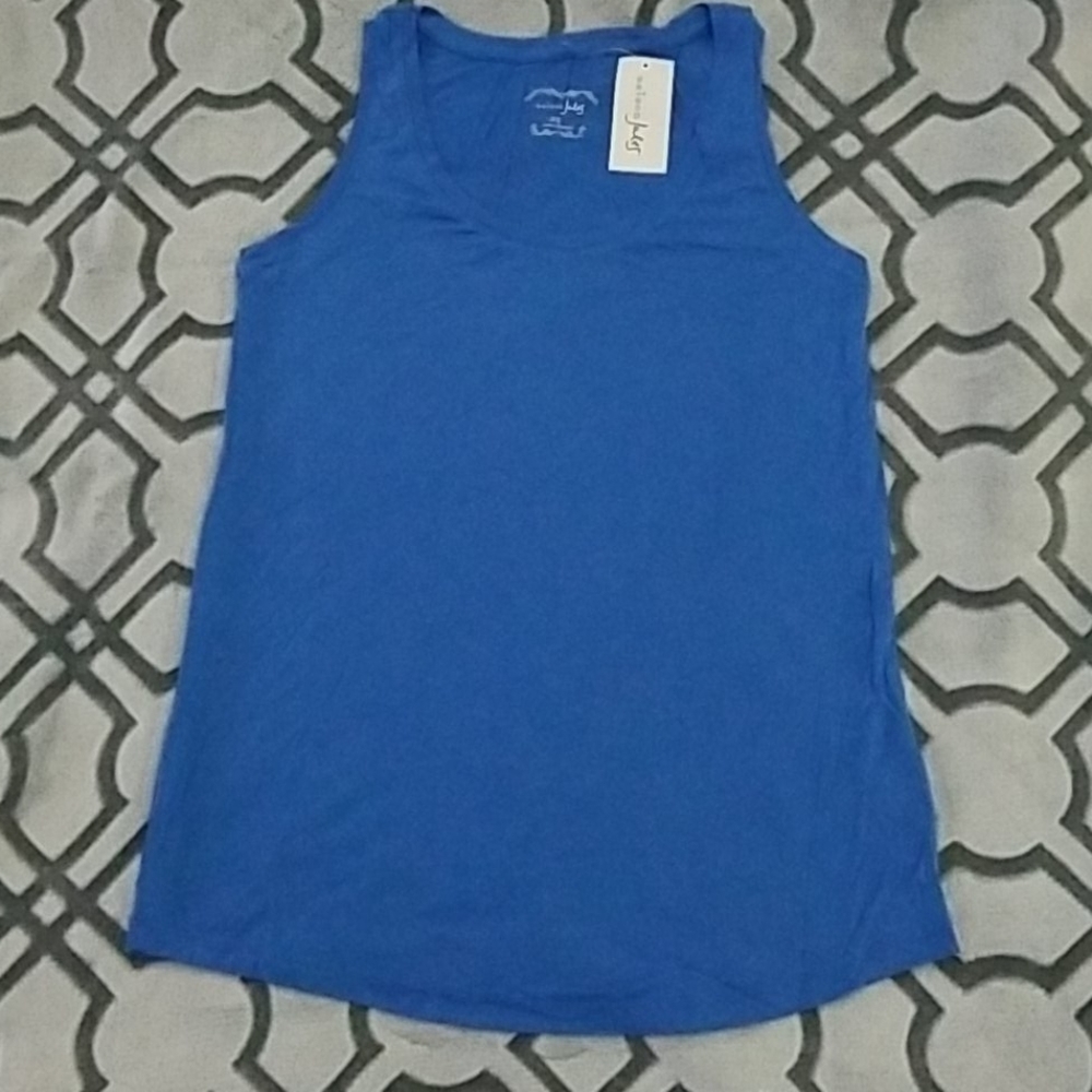 Maison Jules Blue Tank Top XS NWT